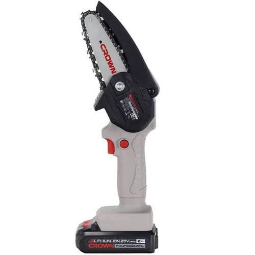 Crown MINI TRONCONNEUSE cordless mini chainsaw with lithium-ion battery compact design