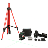 Niveau Laser 4D 16 Lignes 30M avec Perche Télescopique CROWN CT44150